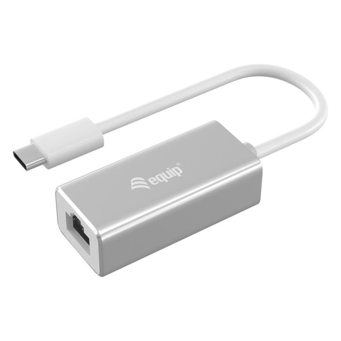 EQUIP Adaptador USB-C a RJ45 Gigabit Ethernet 10/100/1000 Mbps Cable de Red Plata 0.15m 0 EQUIP Adaptador USB-C a RJ45 Gigabit Ethernet 10/100/1000 Mbps Cable de Red Plata 0.15m 0