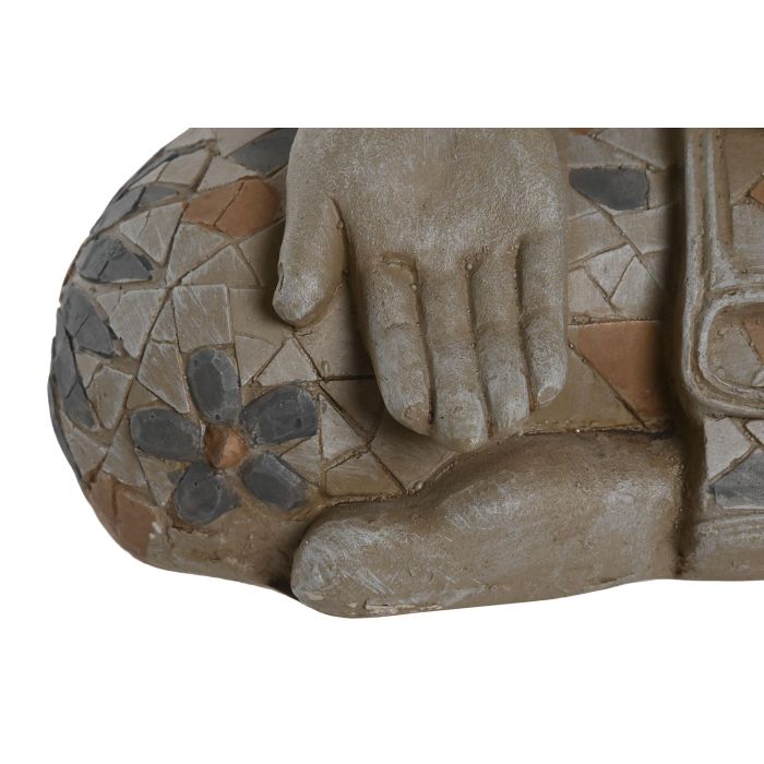 Figura Oriental DKD Home Decor Natural Naranja 24.5 x 46 x 33 cm (2 Unidades) 2