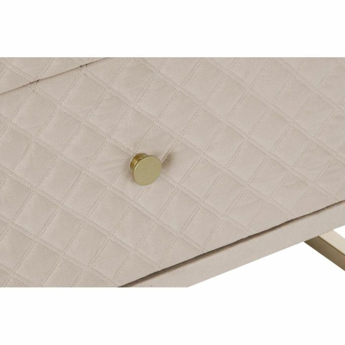 Mesita Auxiliar Glam DKD Home Decor Beige Dorado 35 x 75 x 60 cm 4