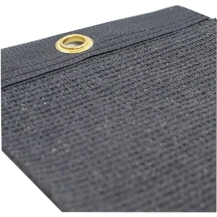 Nature NAT3306134002628 Mampara de privacidad, 1 x 3 m, Blackout 5/5, HDPE 350 g/m², Antracita 1