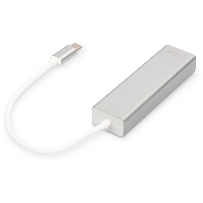 Digitus Adaptador USB 3.0/C a Gigabit Ethernet y Hub de 3 Puertos USB 3.2 Gen 1 Blanco 6
