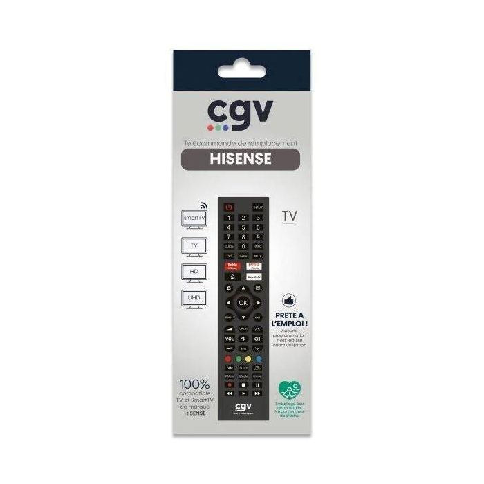Mando a distancia de repuesto - Términos y Condiciones Generales - FIDELIO Hisense - Para televisores Hisense - Sin programación - Listo para usar 1 Mando a distancia de repuesto - Términos y Condiciones Generales - FIDELIO Hisense - Para televisores Hisense - Sin programación - Listo para usar 1