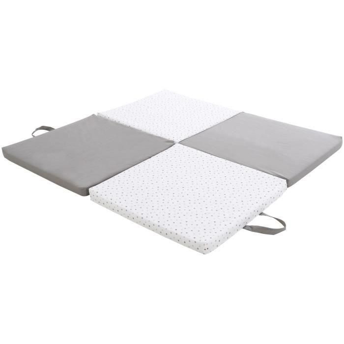 Candide CAN3275055956108 Alfombra de juego Escalable 3 en 1 Gris / Estrellas