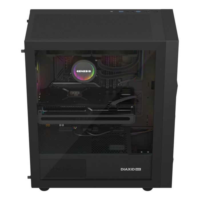 GENESIS NLG-2319 Kit de Refrigeración Líquida para Carcasa de Ordenador, 2 Ventiladores, Iluminación LED RGB Multicolor, Negro 1