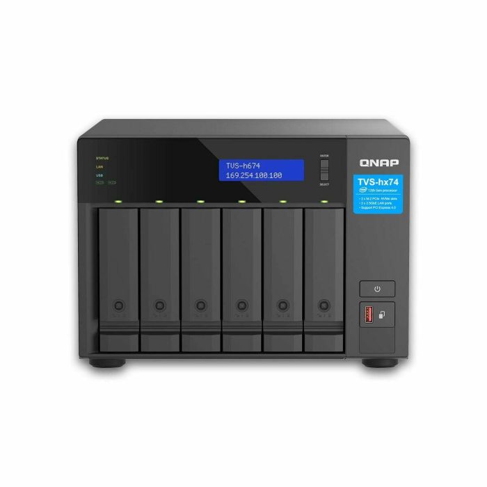 Almacenamiento en Red NAS Qnap TVS-H674 Negro intel core i5-12400 18 Almacenamiento en Red NAS Qnap TVS-H674 Negro intel core i5-12400 18