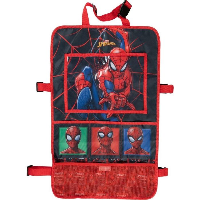 Spider-Man Organizador Coche CZ10274 para Niños con Bolsillos para Tablet 0 Spider-Man Organizador Coche CZ10274 para Niños con Bolsillos para Tablet 0