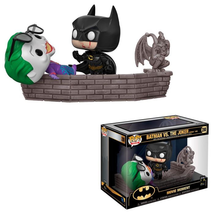 Funko 37250 Funko Pop Moment Exclusiva Figura Batman vs El Joker Película 1989 DC Heroes N° 280 PVC 9.5 cm Coleccionable 1 Funko 37250 Funko Pop Moment Exclusiva Figura Batman vs El Joker Película 1989 DC Heroes N° 280 PVC 9.5 cm Coleccionable 1