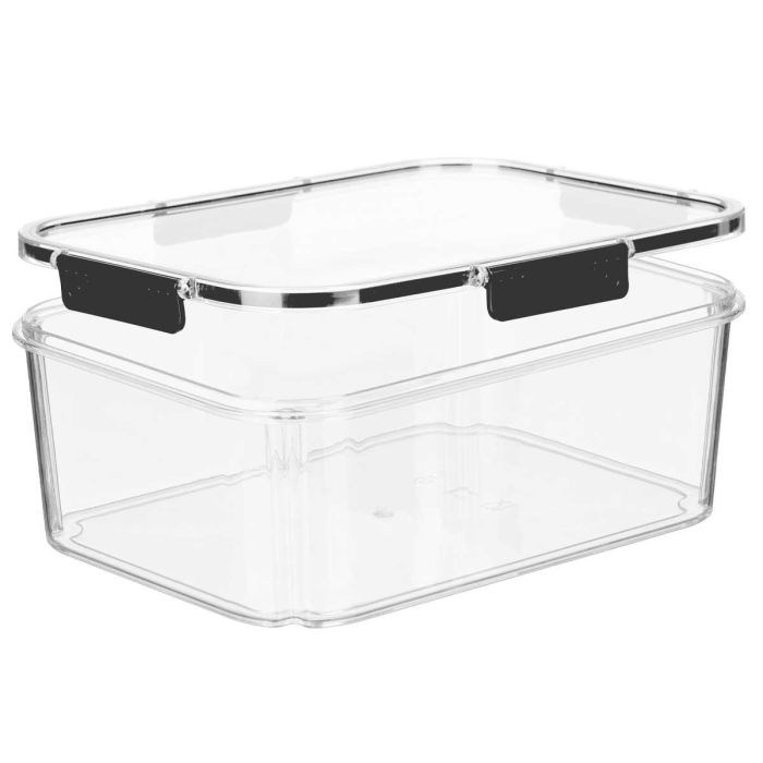 Fiambrera Rectangular Hermetica Negra 650Ml Leknes 18X7CM (24 Unidades) 1 Fiambrera Rectangular Hermetica Negra 650Ml Leknes 18X7CM (24 Unidades) 1