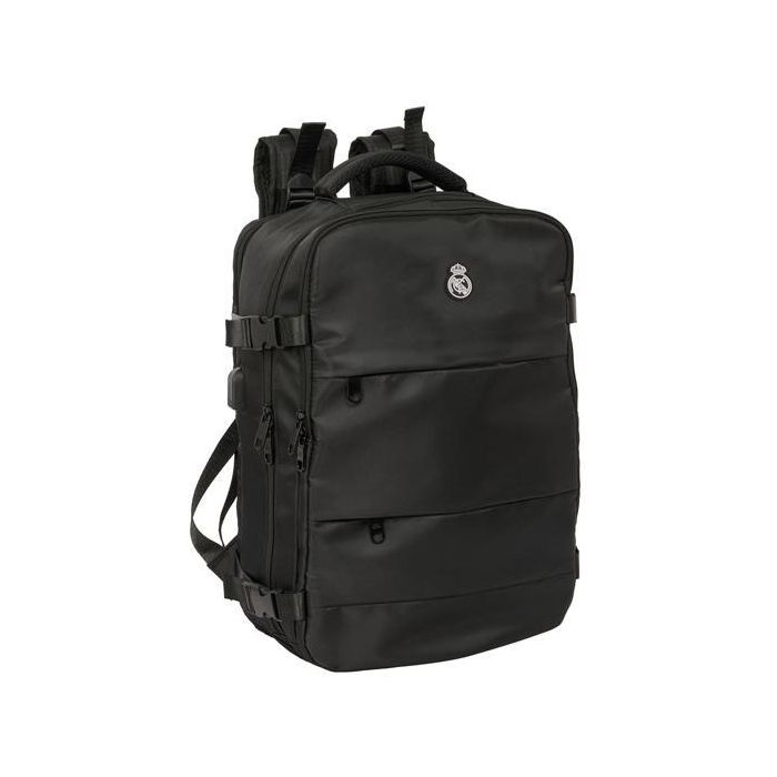 Safta Mochila Viaje Cabina Portátil 15,6'' Negro con USB, Organizadores y Acolchado Ergonómico