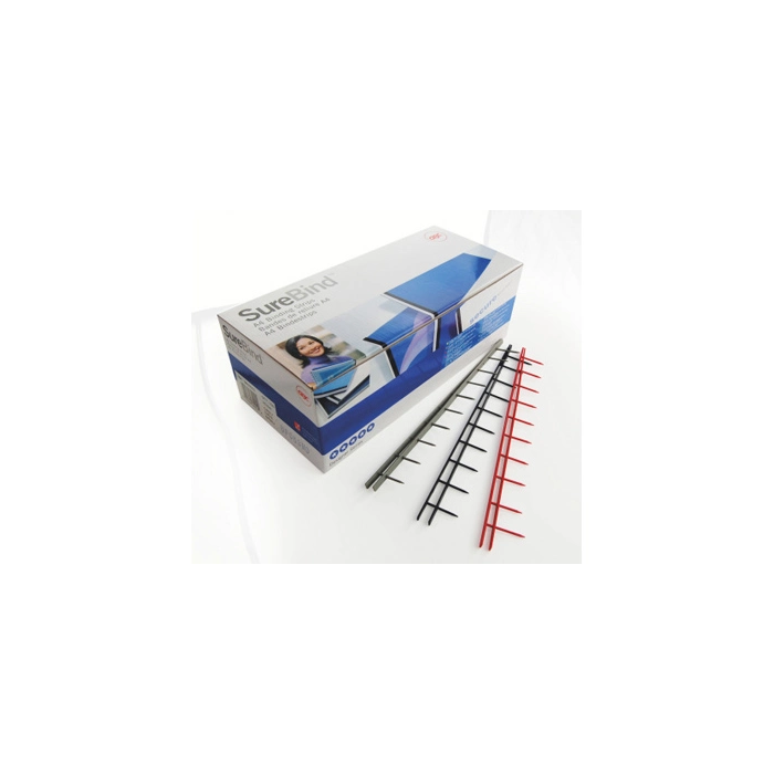 Gbc Puas Surebind 25mm Peine Blanco Caja de 100 Peines para Encuadernacion A4 4