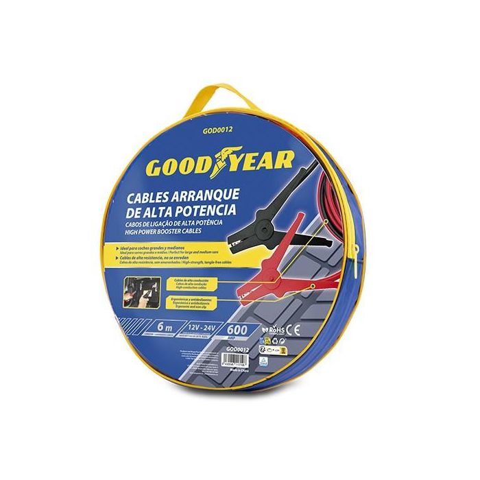 Cables de Arranque Goodyear CS3 600A (6 m) 2 Cables de Arranque Goodyear CS3 600A (6 m) 2