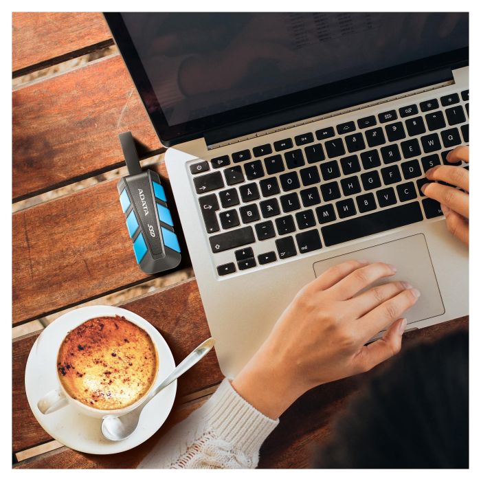 ADATA SC740 Unidad SSD Externa 1 TB, USB-C 3.2 Gen 2 (10 Gbps), 1050 MB/s, Negro/Azul 6