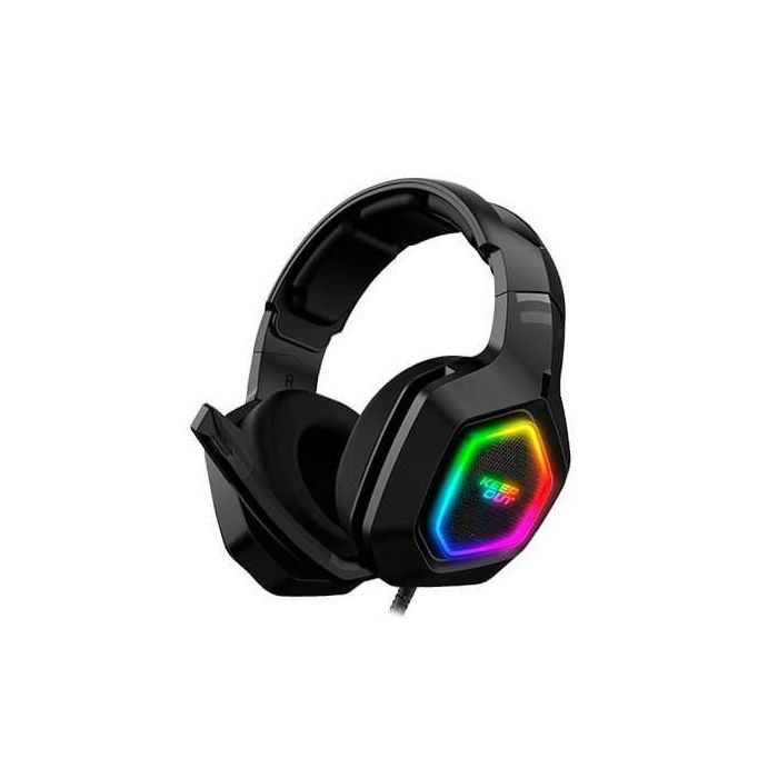 Keep Out Auriculares Gaming USB con Micrófono, Sonido Envolvente 7.1 e Iluminación RGB, Altavoz 50mm