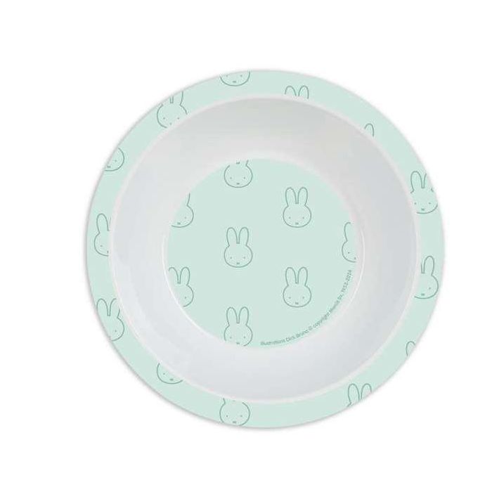 Set De Platos Cubiertos Y Vaso Safta Miffy Menta 260x260x90 mm 3 Set De Platos Cubiertos Y Vaso Safta Miffy Menta 260x260x90 mm 3