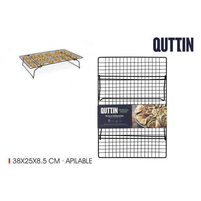 Quttin Rejilla Enfriadora Apilable 38 x 25 x 8.5 cm (12 Unidades) 0 Quttin Rejilla Enfriadora Apilable 38 x 25 x 8.5 cm (12 Unidades) 0