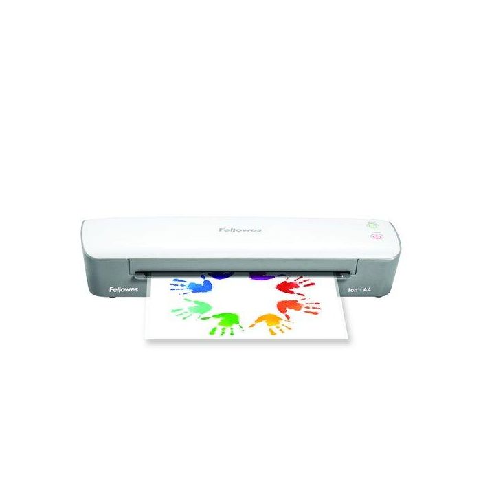Fellowes Plastificadora Ion A3, para documentos y fotos de 80-125 micras, con sistema anti-atascos y apagado automático