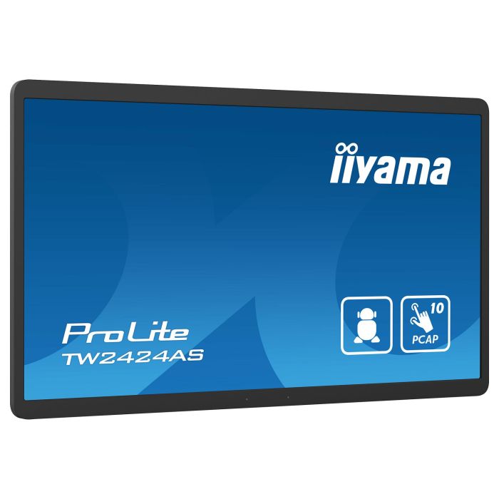 iiyama TW2424AS-B1 Monitor Táctil 23.8" 4K Ultra HD IPS Android 12 HDMI Negro 16:9 14ms 250cd/m² 1000:1 178°/178° Wi-Fi Bluetooth Ethernet VESA 100x100mm 2