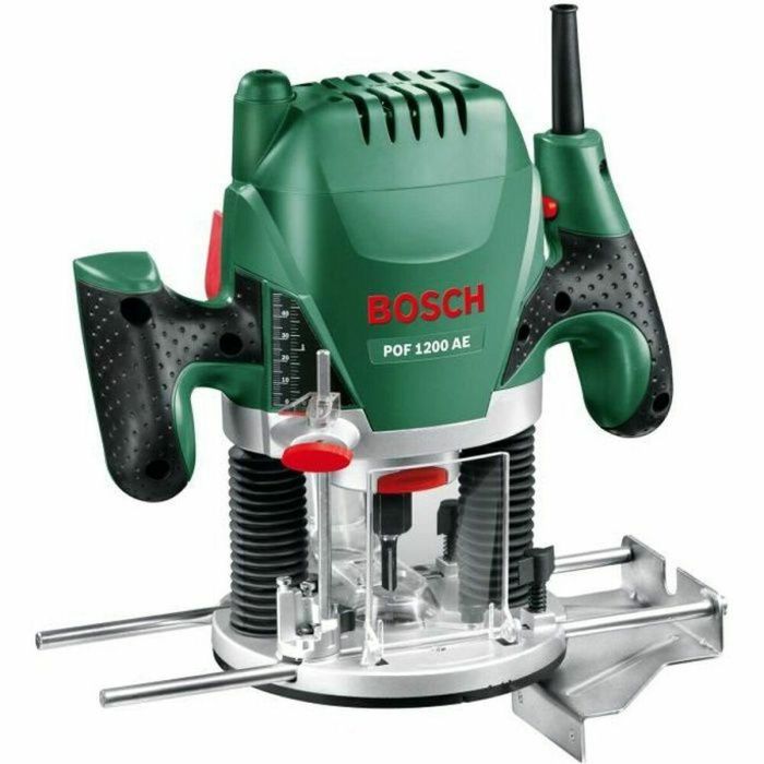 Bosch POF 1200 AE Router 1200W, Velocidad 28000 rpm, Bloqueo de Husillo, Cambio Rápido Fresas y Anillos. Profundidad de Corte 55mm, Preselección 8mm. 0 Bosch POF 1200 AE Router 1200W, Velocidad 28000 rpm, Bloqueo de Husillo, Cambio Rápido Fresas y Anillos. Profundidad de Corte 55mm, Preselección 8mm. 0