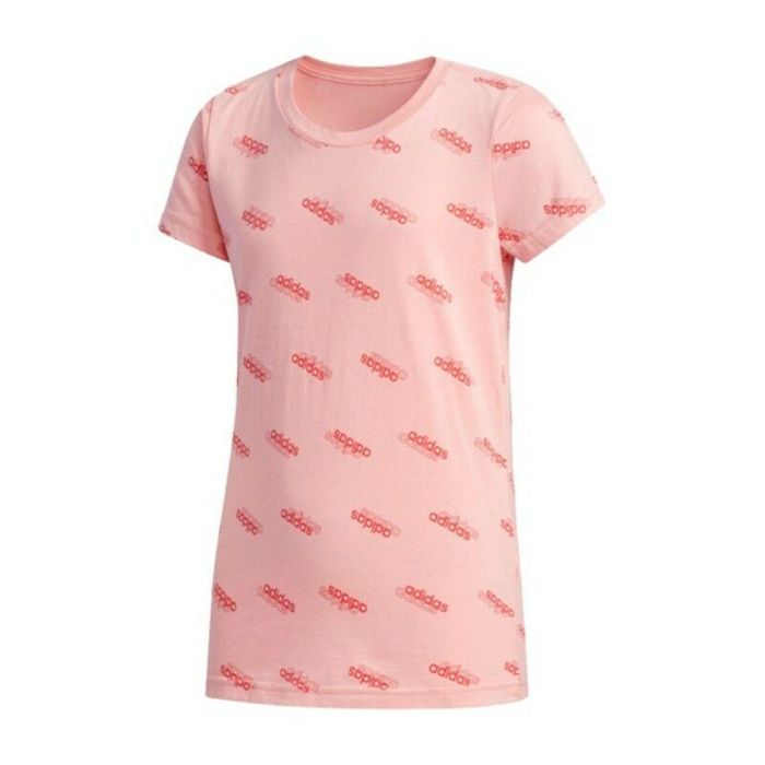 Camiseta de Manga Corta Infantil Adidas YG FAV T Rosa 0 Camiseta de Manga Corta Infantil Adidas YG FAV T Rosa 0