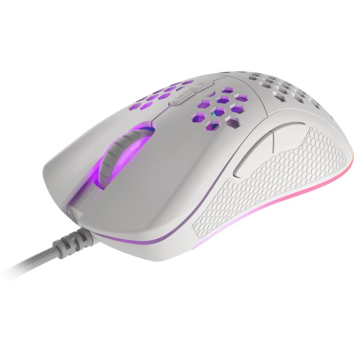 GENESIS Krypton 555 Ratón Gaming Óptico Ultraligero 8000 DPI, 7 Botones Programables, RGB, Ergonómico, USB, Blanco 2 GENESIS Krypton 555 Ratón Gaming Óptico Ultraligero 8000 DPI, 7 Botones Programables, RGB, Ergonómico, USB, Blanco 2