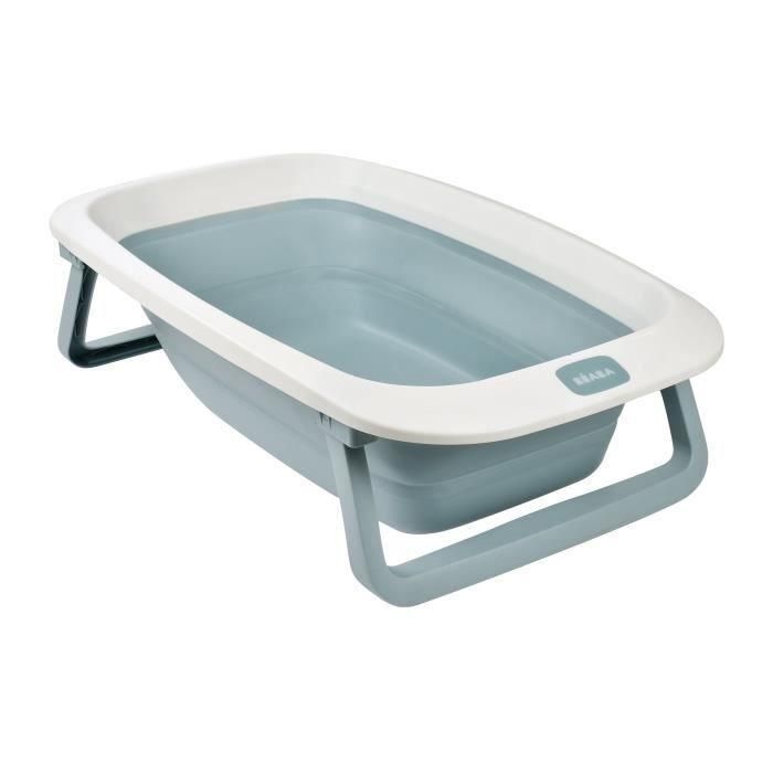 BEABA, Bañera plegable - 920403 - Bañera Eazy Pop Camélé'O - Azul báltico