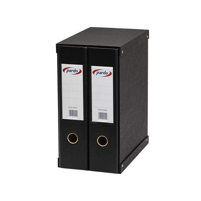 Pardo Módulo 2 Archivadores Palanca 70 mm Forrado Negro Pardo Módulo 2 Archivadores Palanca 70 mm Forrado Negro