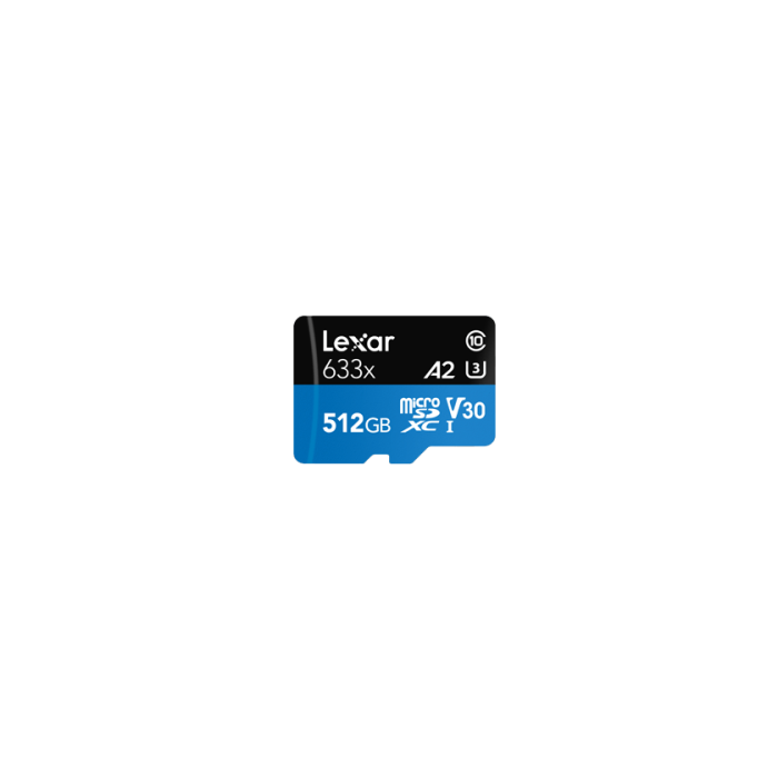 Lexar 633x 512 GB MicroSDXC UHS-I Clase 10 Lexar 633x 512 GB MicroSDXC UHS-I Clase 10