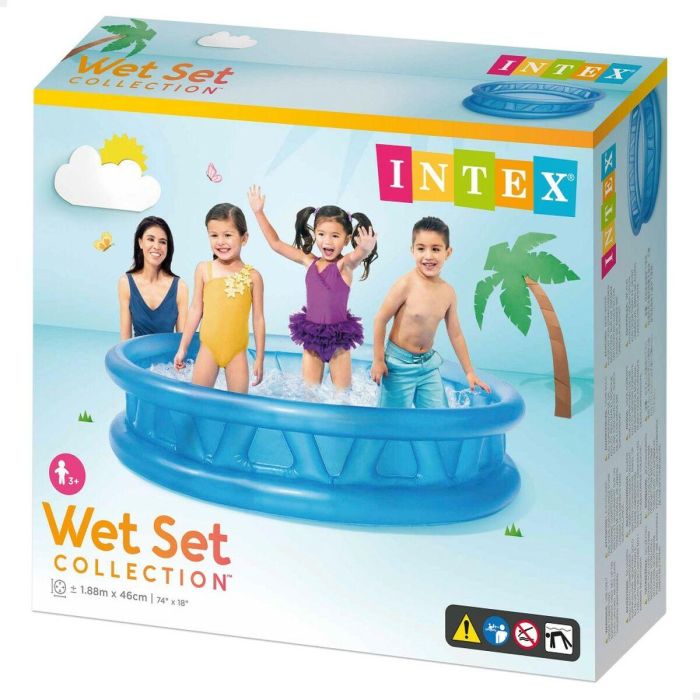 Piscina Hinchable para Niños Intex Azul Redonda 790 L 188 x 46 x 188 cm (3 Unidades) 1