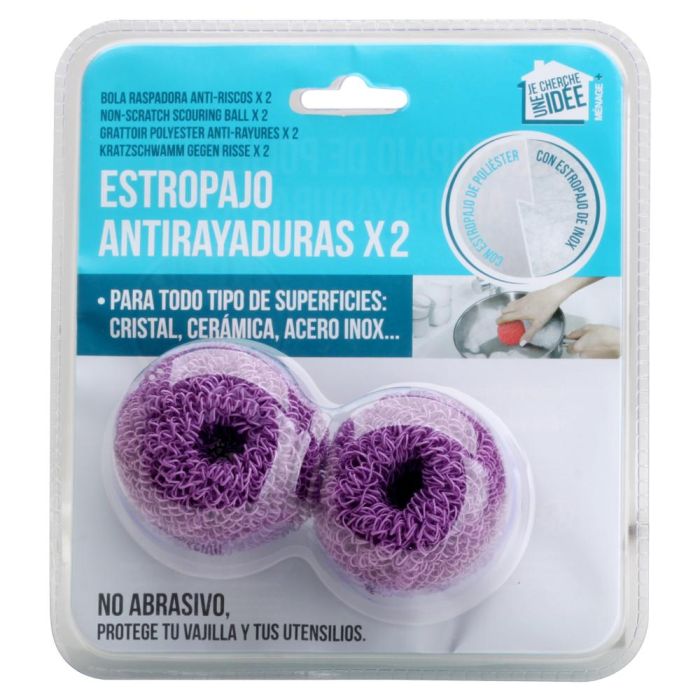 Je cherche une Idee Juego De 2 Estropajos Antirayadura No Abrasivo Para Todo Tipo De Superficies 6