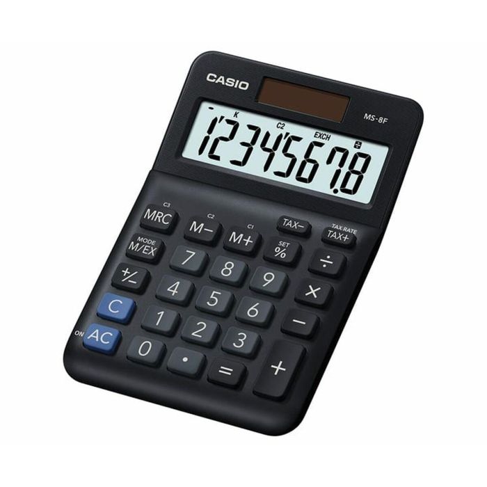 Casio Calculadora MS-8F Sobremesa Negro 8 Dígitos Oficina