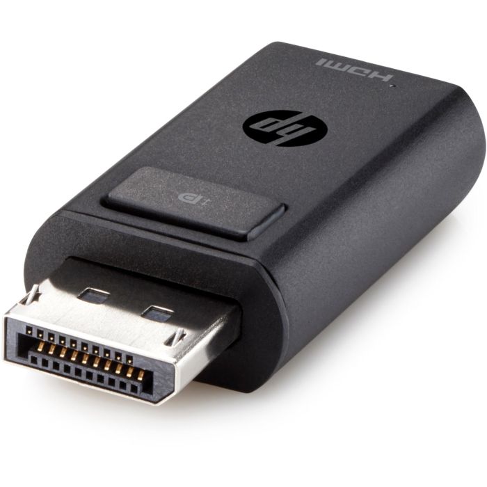 HP Adaptador DisplayPort a HDMI 1.4 Macho a Hembra, Cable de Video Negro para Monitores y Proyectores