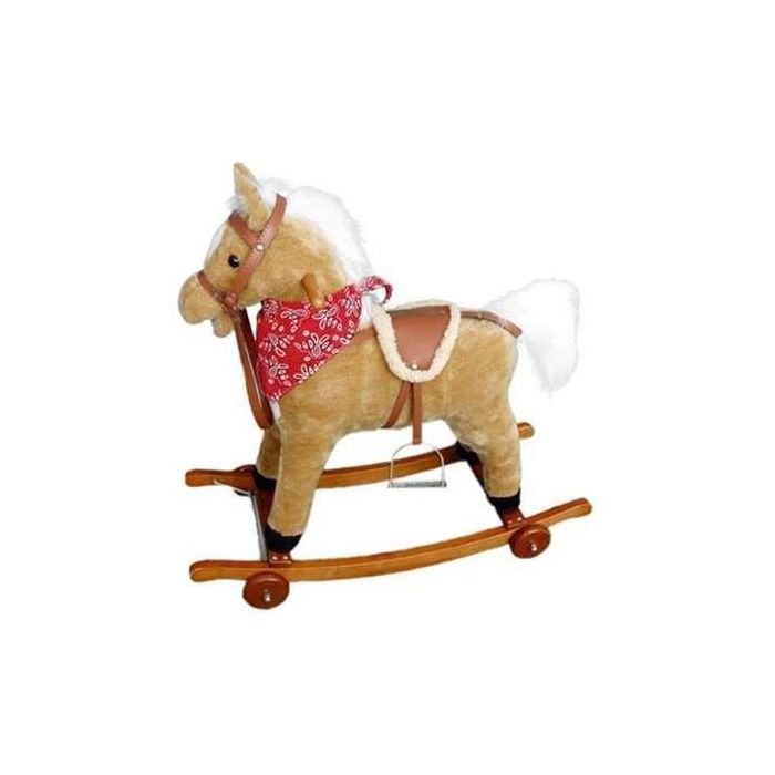 Caballo balancín con ruedas, sonidos y movimiento 77x72 cm - modelos surtidos Caballo balancín con ruedas, sonidos y movimiento 77x72 cm - modelos surtidos