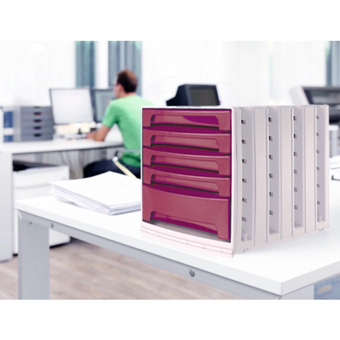 Archivo 2000 Fichero Cajones Sobremesa 305x370x215 mm Bandeja Organizadora Superior 5 Cajones Burdeos Opaco 4 Archivo 2000 Fichero Cajones Sobremesa 305x370x215 mm Bandeja Organizadora Superior 5 Cajones Burdeos Opaco 4