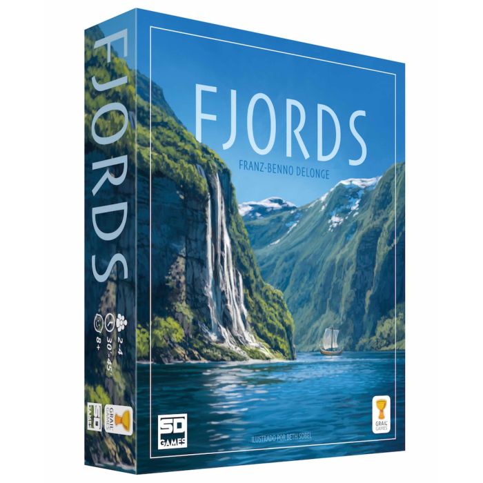 Sd games Juego Mesa Fjords Pegi 8 - Juego de Estrategia Vikingo por Franz-Benno Delonge, Ilustrado por Beth Sobel, Incluye Variantes y Componentes de Calidad