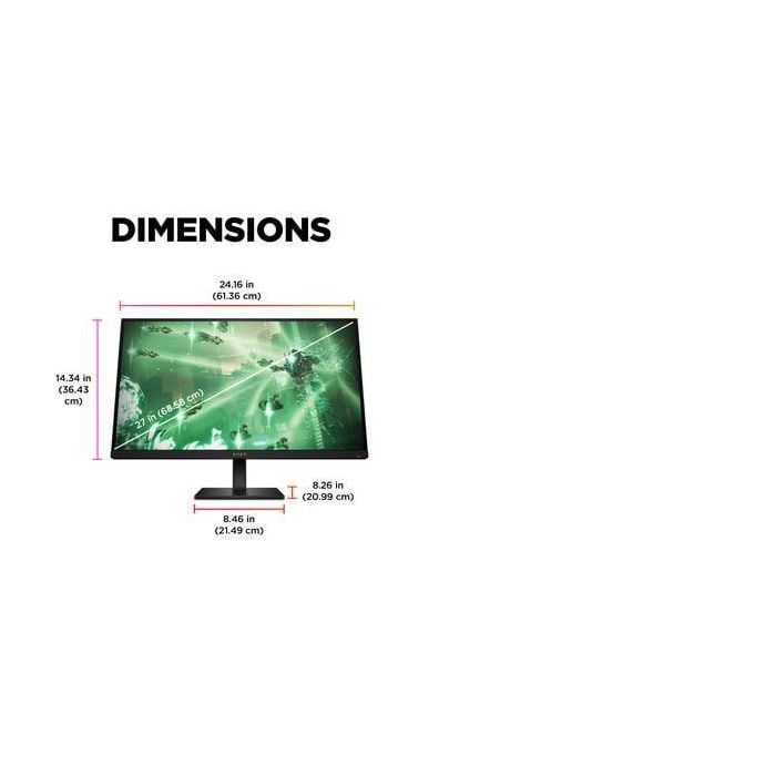 HP OMEN by HP 27 inch QHD 165Hz Gaming Monitor - OMEN 27q 26 HP OMEN by HP 27 inch QHD 165Hz Gaming Monitor - OMEN 27q 26