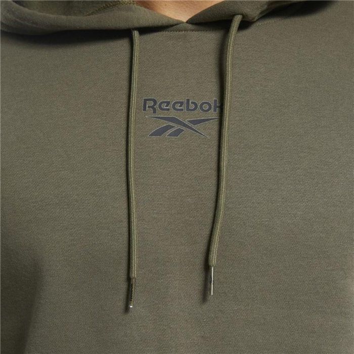 Sudadera con Capucha Hombre Reebok Training Essentials Tape Caqui S 2