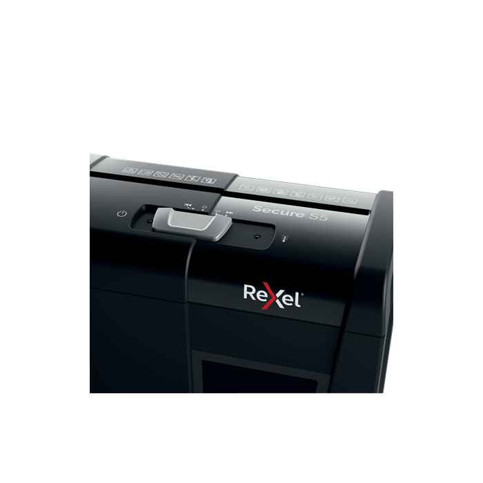 Rexel Secure S5 triturador de papel Corte en tiras 70 dB Negro 5