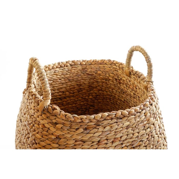 DKD Home Decor Cesta Balines Junco Marron 44 x 44 x 45 cm Set de 2 Unidades Hecho a Mano Reciclable 2