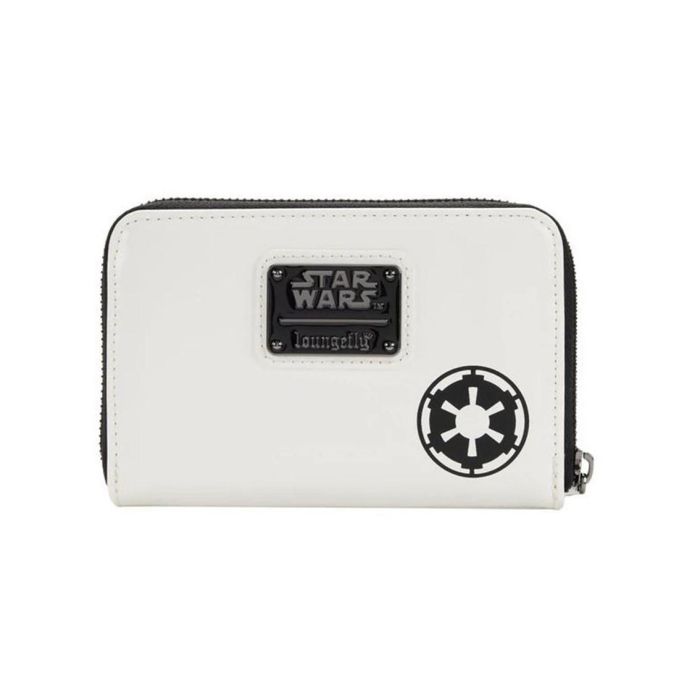 Loungefly Star Wars Cartera Lenticular Stormtrooper Billetera 15x10cm Piel Vegana Cremallera Bronce Ranuras Tarjetas DNI Forro 3