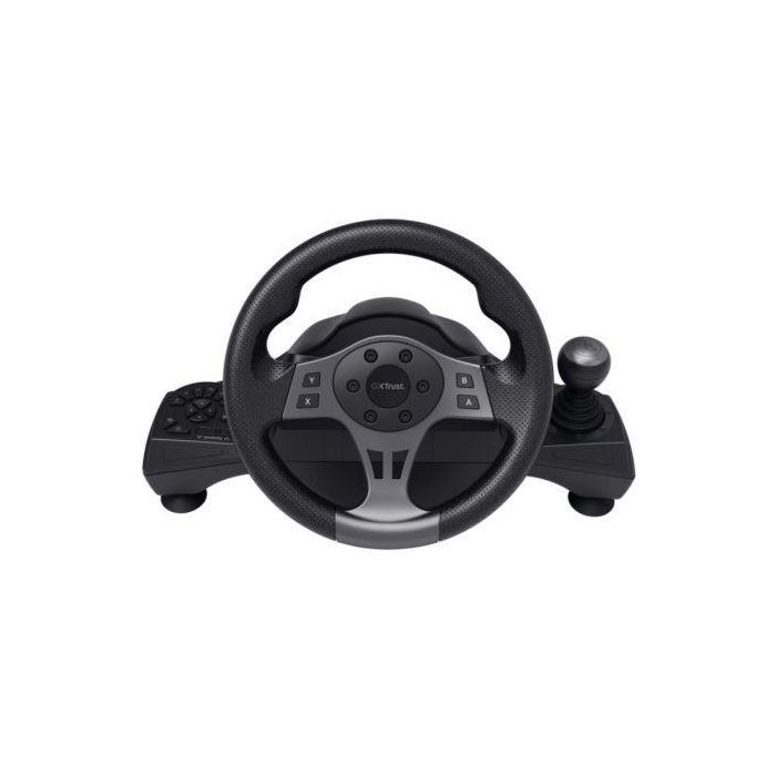 Trust Gaming GXT 289 MOVI Volante con Pedales para PC, PS4, Xbox Series X/S, Switch - Rotación 270-900º, Vibración, Levas y Palanca de Cambios 1