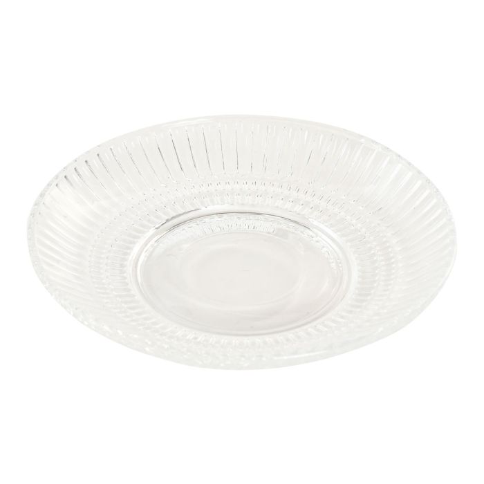 Plato Basicos DKD Home Decor Transparente 14 x 2.3 x 14 cm (4 Unidades) 1