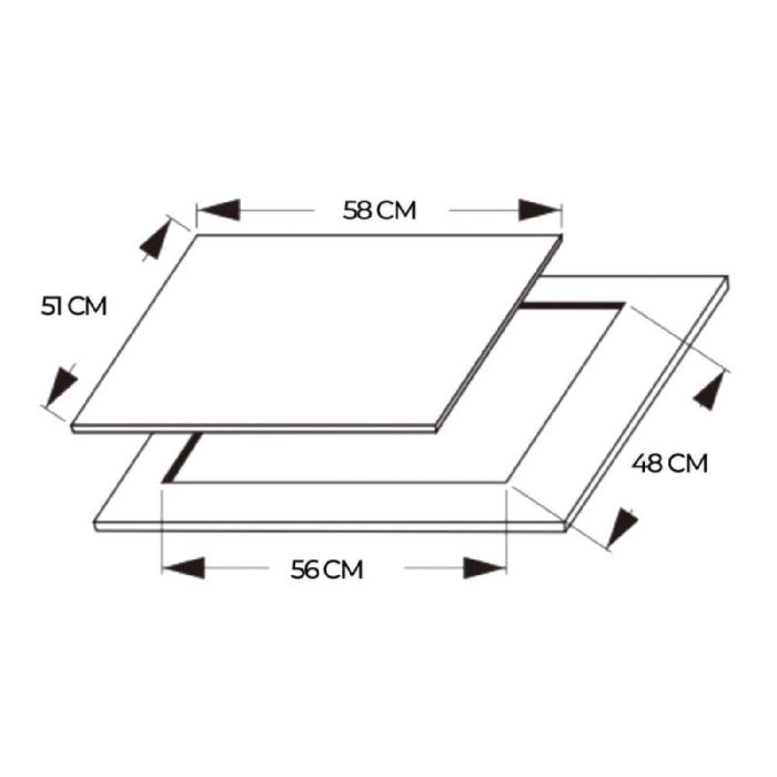 Placa de Gas Cecotec Bolero Squad G 4200S 8000 W 8 kW 58 x 51 cm 2
