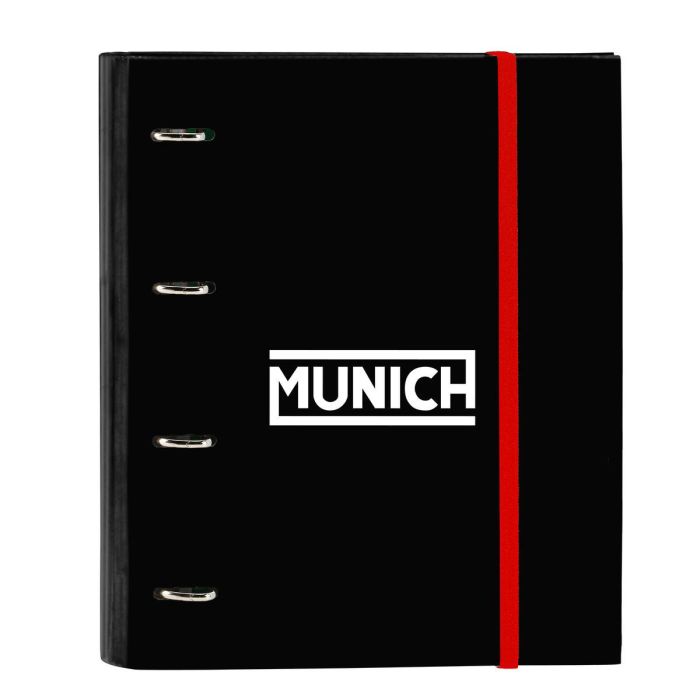 Carpeta de anillas Munich Vulcan Negro 27 x 32 x 3.5 cm 0 Carpeta de anillas Munich Vulcan Negro 27 x 32 x 3.5 cm 0