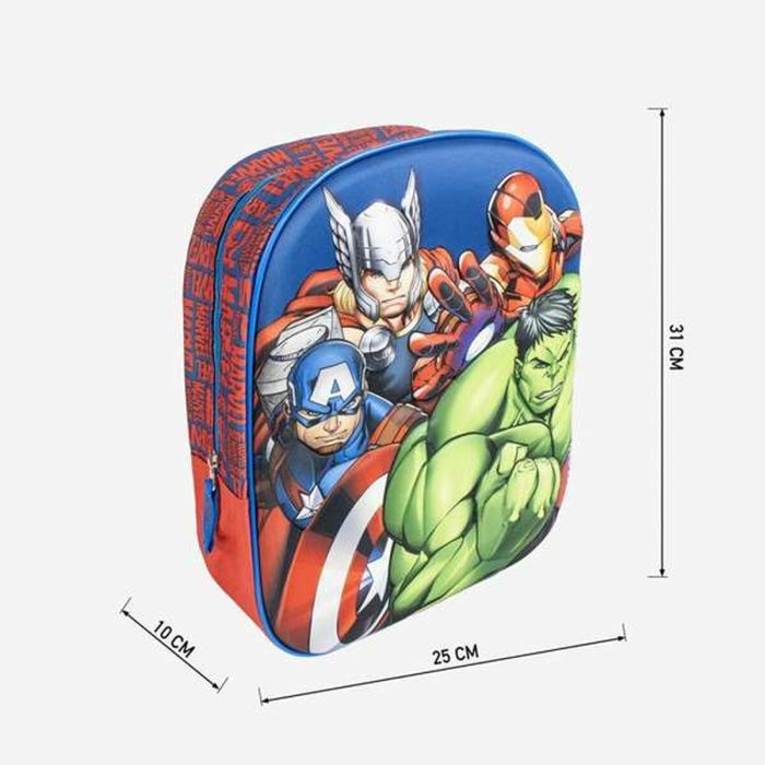 Mochila infantil 3D avengers 8.0 x 31.0 x 27.0 cm 1 Mochila infantil 3D avengers 8.0 x 31.0 x 27.0 cm 1