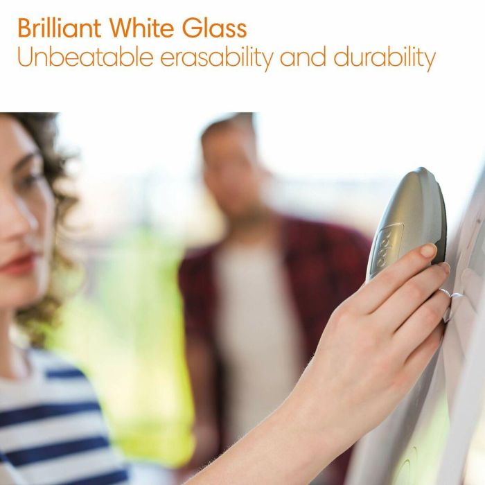 Pizarra Cristal Magnetica Nobo Diamond 1260X711 Blanca 2