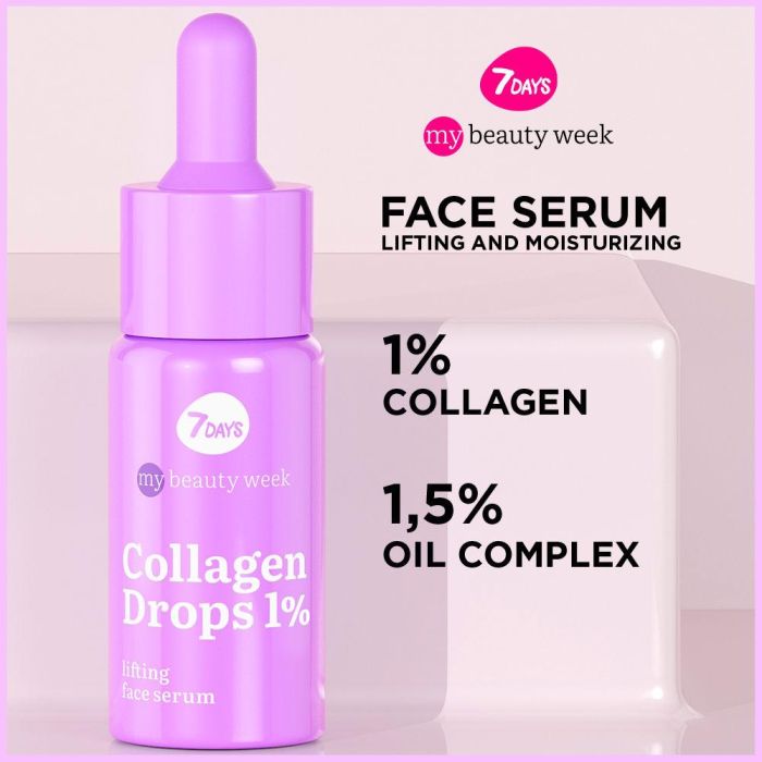 7DAYS COLLAGEN DROPS serum facial lifting efecto reafirmante hidratante 20 ml 2