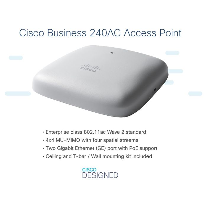 Cisco CBW240AC Punto de Acceso Inalámbrico 802.11ac Wave 2 3