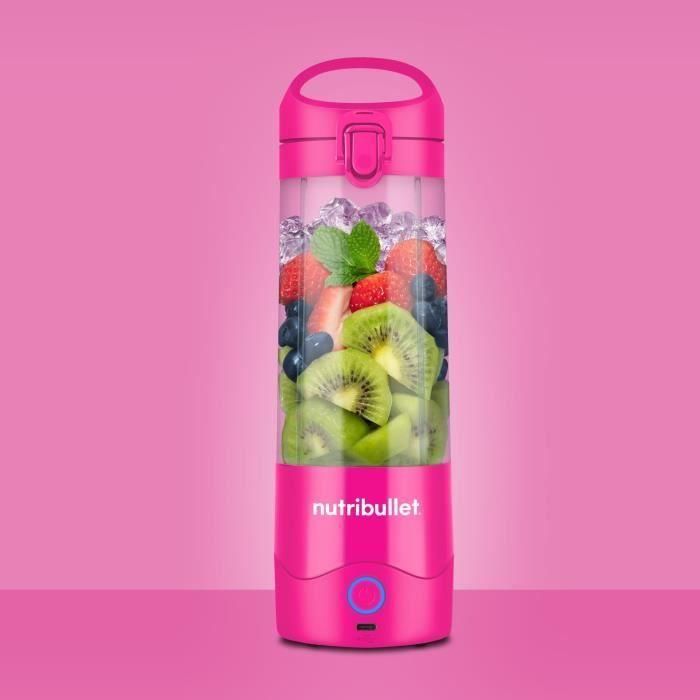 Licuadora portátil - NutriBullet - NBP003MA - 70W - 0.475L - Rosa - 1 botella incluida 5 Licuadora portátil - NutriBullet - NBP003MA - 70W - 0.475L - Rosa - 1 botella incluida 5