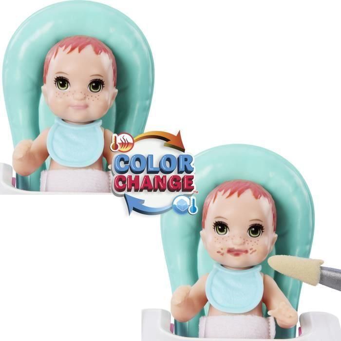 Muñeca Barbie Skipper Niñera Con Trona Y Bebe Htk35 Mattel 2 Muñeca Barbie Skipper Niñera Con Trona Y Bebe Htk35 Mattel 2