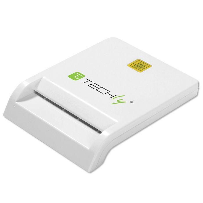 Techly Compact Smart Card Reader/Writer USB-C™ White 1 Techly Compact Smart Card Reader/Writer USB-C™ White 1
